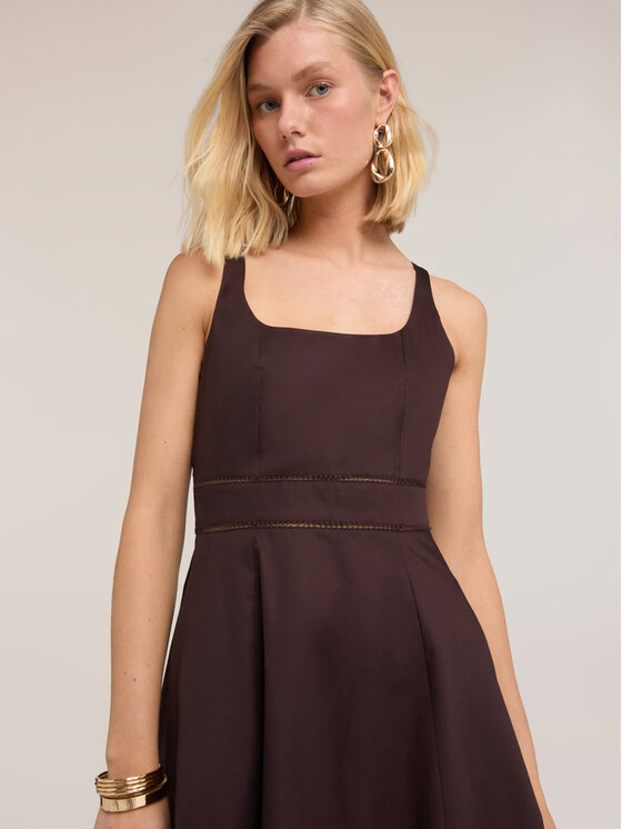 Motivi Motivi Vestito da giorno 7033Q003567N022 Marrone A-Line Fit