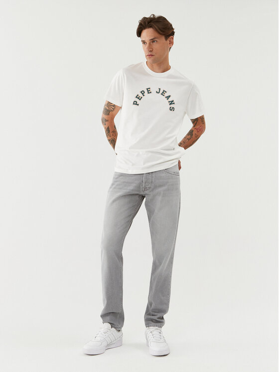 Pepe Jeans Pepe Jeans T-Shirt Westend Tee PM509124 Biały Regular Fit