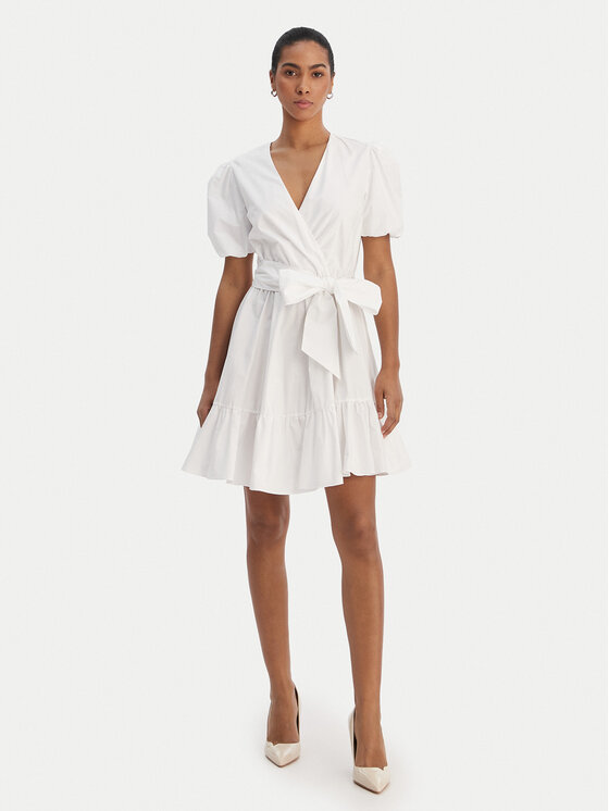 Fracomina Fracomina Coctailkleid FY26SD1037W40001 Weiß Regular Fit