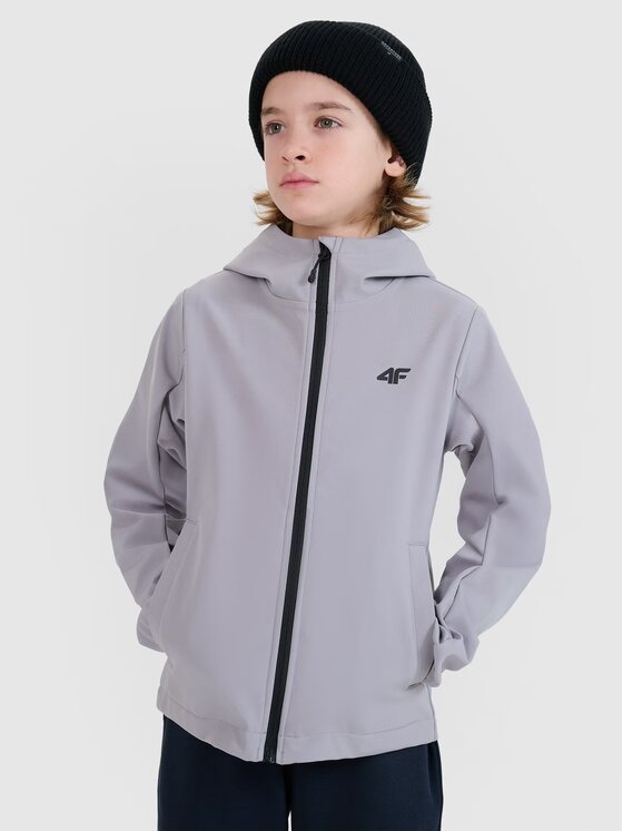 4F 4F Giacca softshell 4FJWSS25TSOFM306-25S Grigio Regular Fit