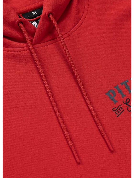 PITBULL PITBULL Bluza STRENGHT & RESPECT Czerwony Regular Fit