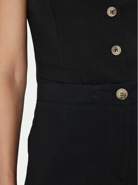 ViCOLO ViCOLO Kalhoty z materiálu TB1562 Černá Regular Fit