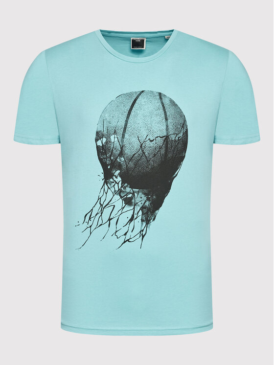 T-shirt Graphic 12210354 Blu Regular Fit