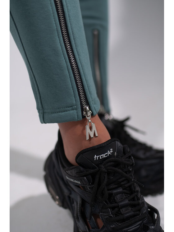 MANDRAGORA MANDRAGORA Teplákové kalhoty cudowronka Zelená Slim Fit