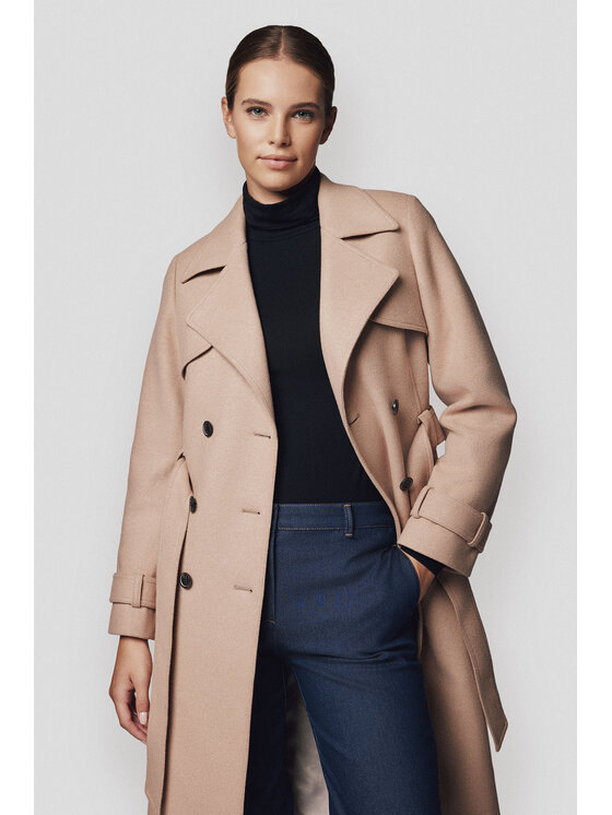 Lancerto Lancerto Płaszcz zimowy Loen PC073224000003 Beżowy Regular Fit