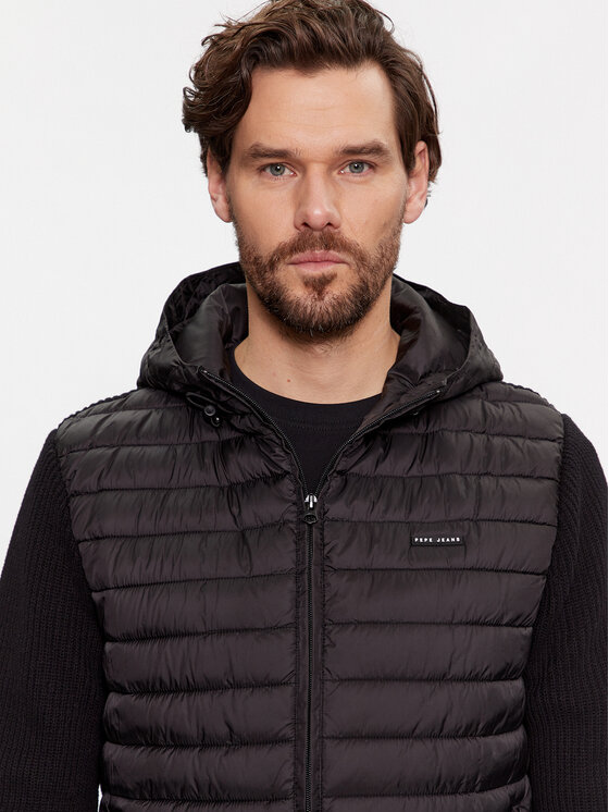 Pepe Jeans Pepe Jeans Μπουφάν μεταβατικό Martin PM702401 Μαύρο Regular Fit