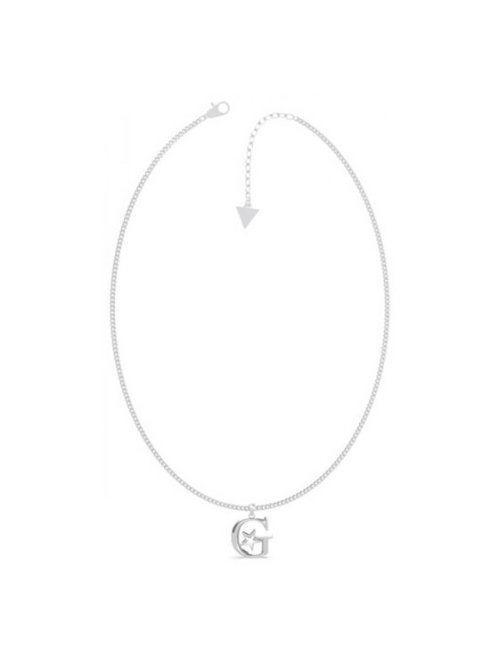 Guess Guess Naszyjnik UBN70068 Srebrny