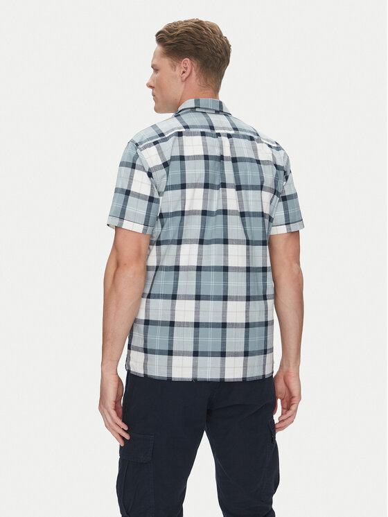 Barbour Barbour Koszula Douglas MSH5077TN45 Szary Regular Fit