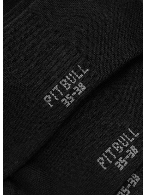 PITBULL PITBULL Skarpety długie High Crew HILLTOP Czarny