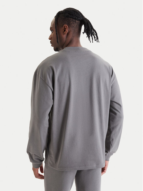 HUGO HUGO Majica dugih rukava Daposo 50511029 Siva Relaxed Fit