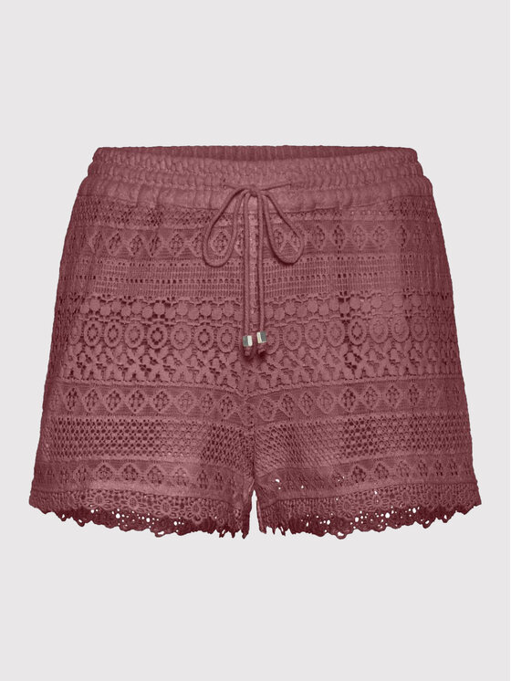 Vero Moda Vero Moda Riidest šortsid Honey 10190155 Bordoopunane Regular Fit