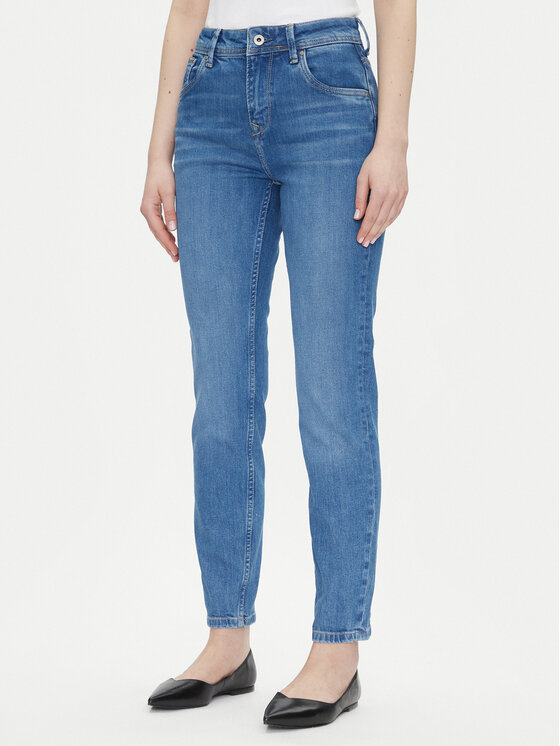 Pepe Jeans Pepe Jeans Blugi Violet PL204176 Albastru Mom Fit