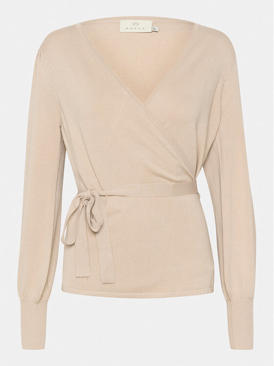 Kaffe Kaffe Bluse Anno 10506289 Beige Slim Fit
