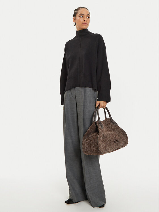 IVY OAK IVY OAK Sweater Kareen Rose IO113147 Fekete Loose Fit
