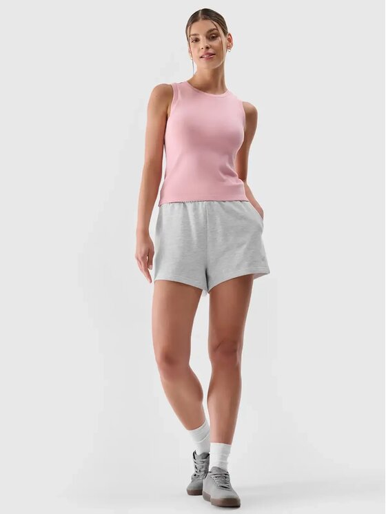 4F 4F Šortky 4FWMM00TSHOF542-27M Sivá Regular Fit