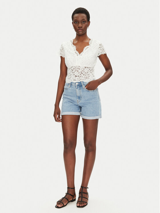 Morgan Morgan Majica 241-DANSA Écru Slim Fit