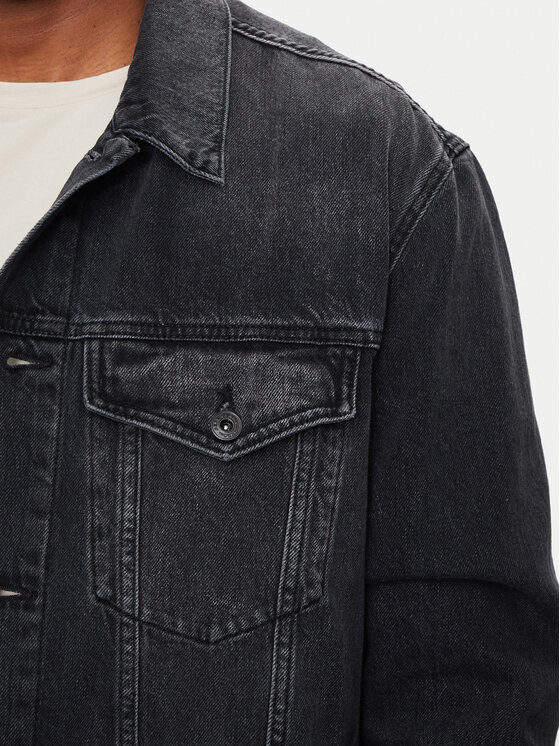 Pepe Jeans Pepe Jeans Τζιν μπουφάν PM402972 Μαύρο Relaxed Fit
