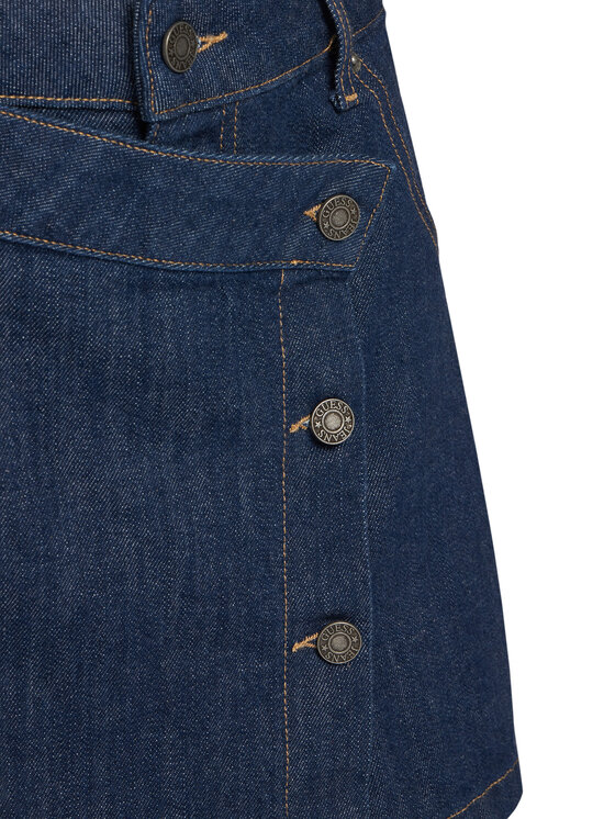 Guess Jeans Guess Jeans Spódnica jeansowa W5BD96 D002A Granatowy Regular Fit