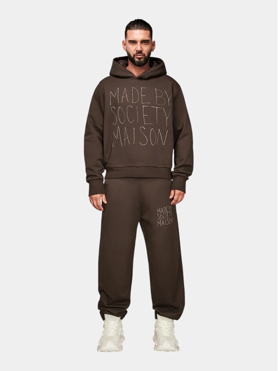 MADE BY SOCIETY MADE BY SOCIETY Kurtka anorak EARTH - H17535 Brązowy Basic Fit