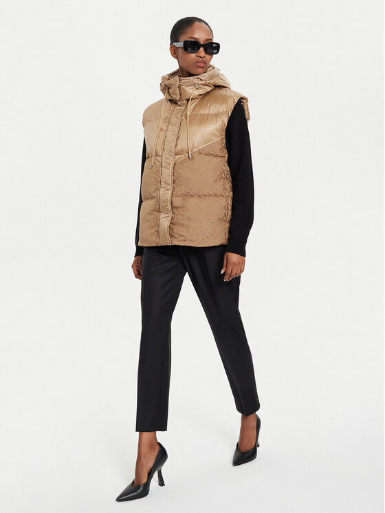 BOSS Boss Vestă Pollimo 50518344 Bej Relaxed Fit