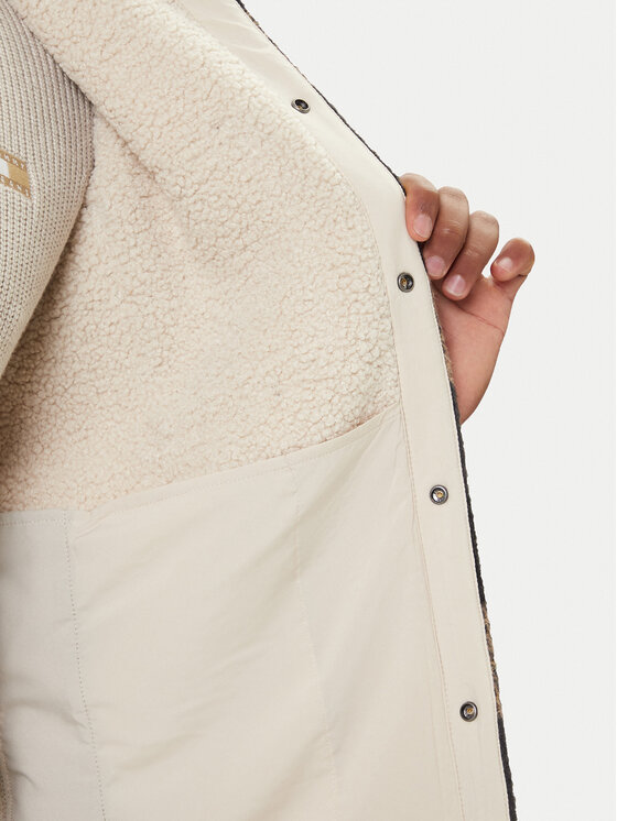 Tommy Jeans Tommy Jeans Übergangsjacke Check Teddy DM0DM22010 Beige Regular Fit