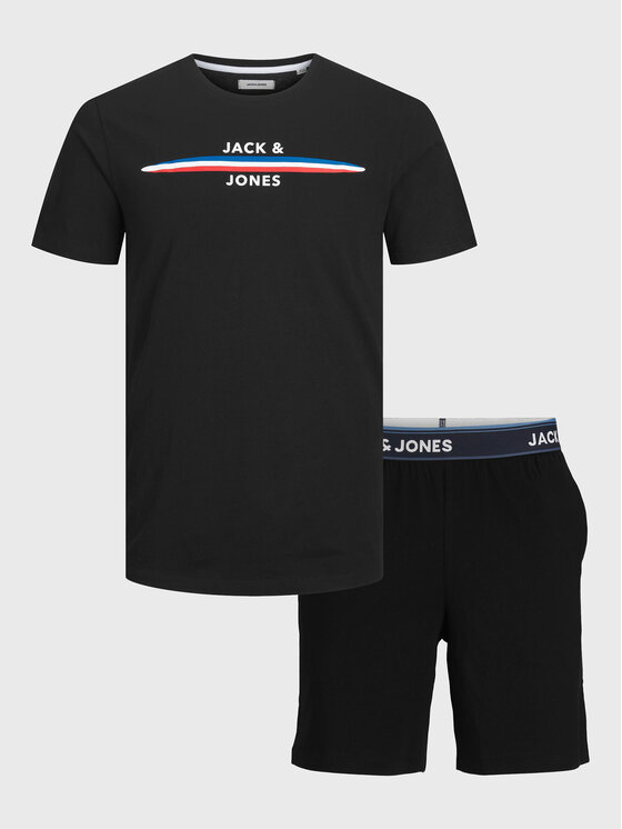 Jack&Jones Пижама 12227330 Черен Standard Fit