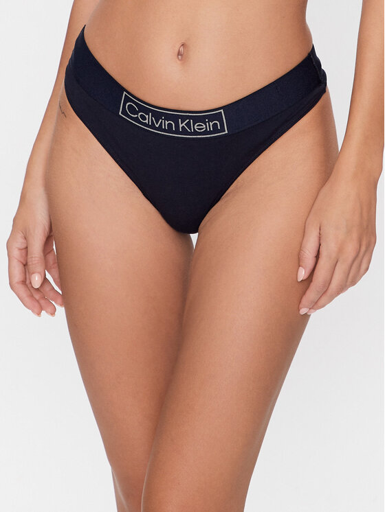 Calvin Klein Underwear Chilot tanga 000QF6774E Bleumarin