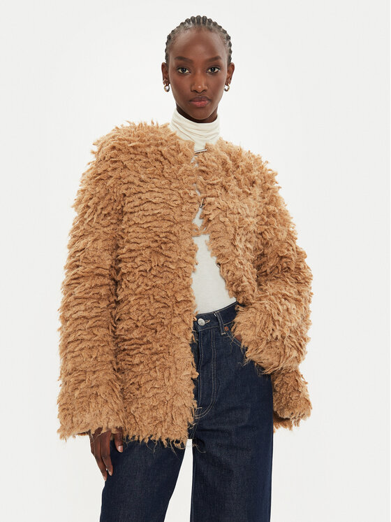 PINKO Pinko Kardigán Filante Cappoto 103928 A22B Hnedá Regular Fit