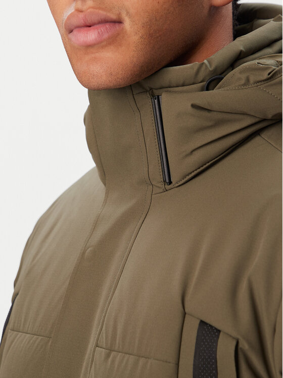 BOSS BOSS Vatovaná bunda Block-X 50547262 Tmavo zelená Regular Fit