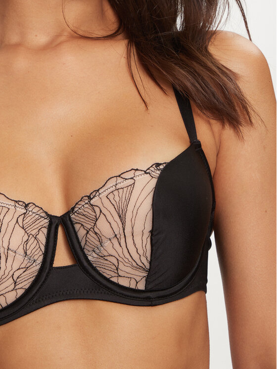 Chantelle Chantelle Sutien cu armătură Tattoo Love C22DN7 Negru