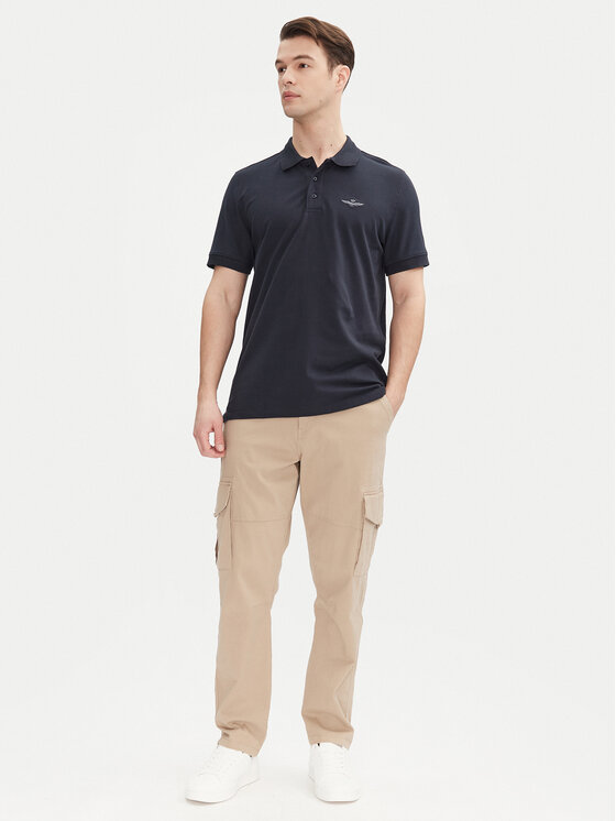 Aeronautica Militare Aeronautica Militare Polo majica 251PO1843P191 Mornarsko modra Regular Fit