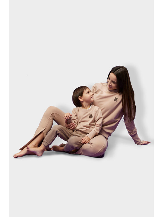 MANDRAGORA MANDRAGORA Bluza biszkopcik Beżowy Regular Fit