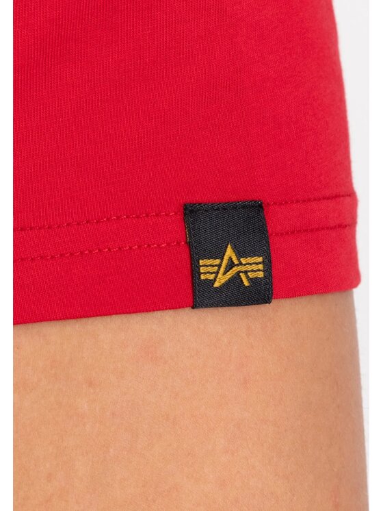 Alpha Industries Alpha Industries T-Shirt AI.118533-451 Červená Basic Fit