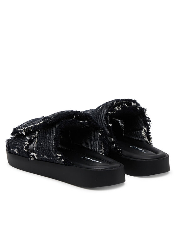 Inuikii Inuikii Plätud Classic Jeans Velcro 70104-143 Must