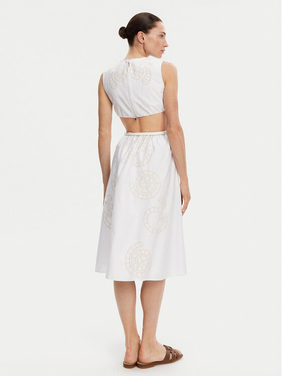 Silvian Heach Silvian Heach Sukienka codzienna GPP25342VE Biały Regular Fit