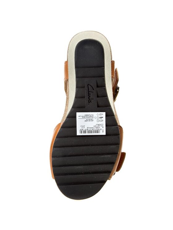 Clarks Sanda y Overly Sparkle 261086674 Br zowy Modivo.pl
