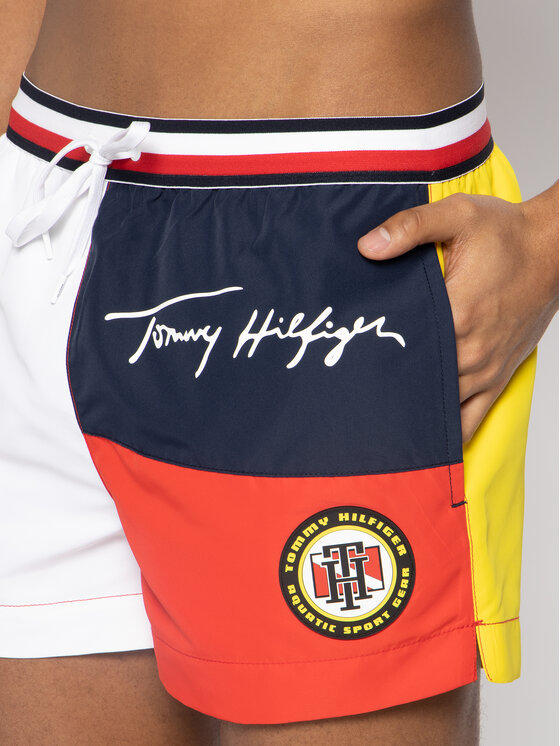 Tommy Hilfiger Tommy Hilfiger Plaukimo šortai Short Drawstring UM0UM01716 Spalvota Regular Fit