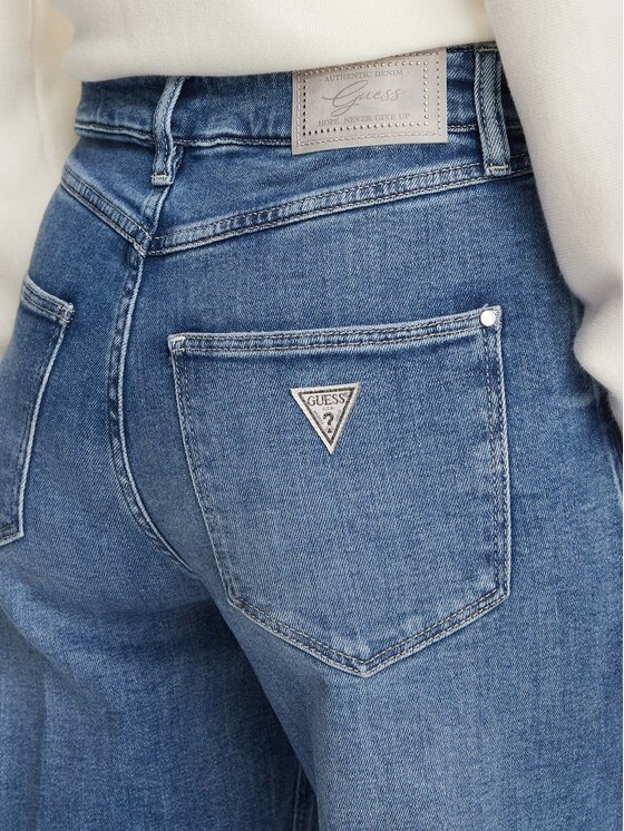 Guess Guess Τζιν W6YA1C D1337 Μπλε Wide Leg