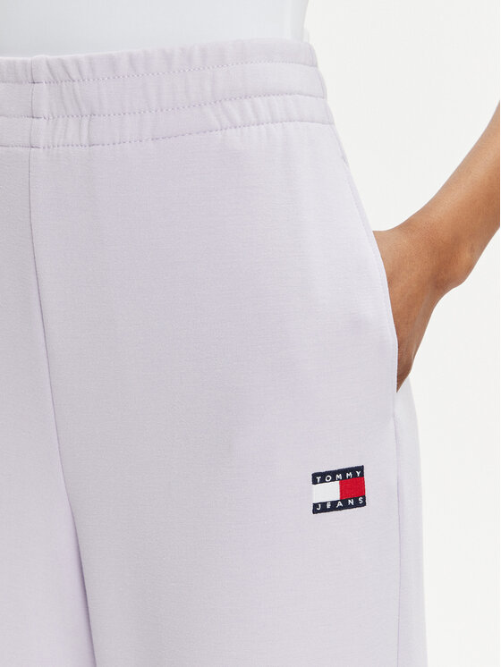 Tommy Jeans Tommy Jeans Spodnji del trenirke DW0DW17312 Vijolična Wide Leg