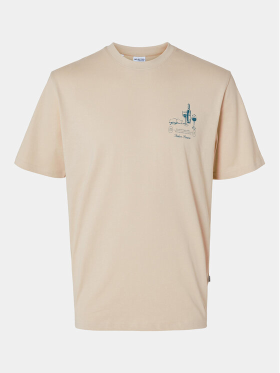 Selected Homme Tričko Slhrelaxaries 16094014 Sivá Relaxed Fit
