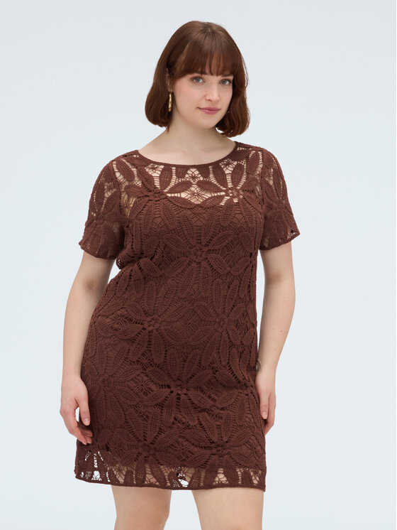 Fiorella Rubino Fiorella Rubino Vestito da giorno 7034T001798N022 Marrone A-Line Fit