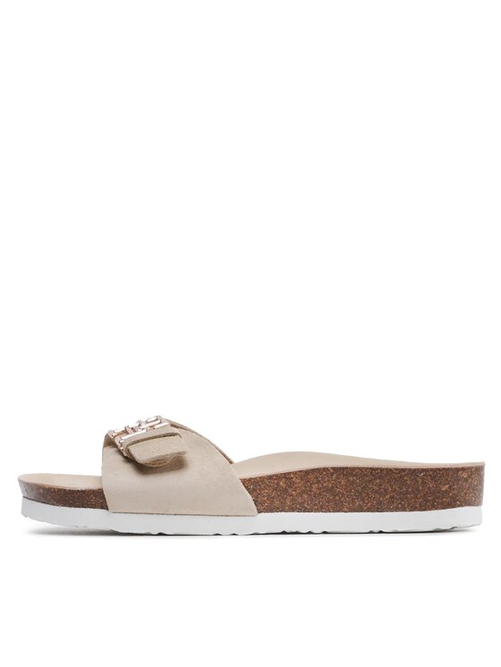 Tommy Hilfiger Tommy Hilfiger Чехли Th Mule Sandal Suede FW0FW07071 Бежов