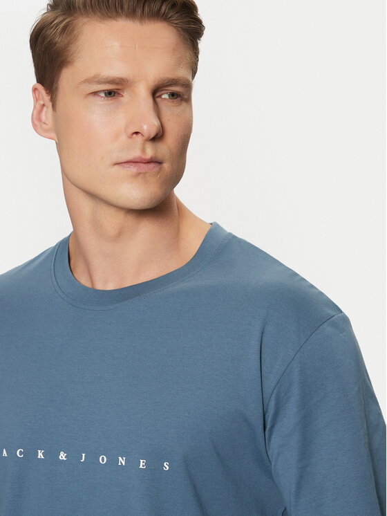 Jack & Jones Jack & Jones Тишърт Star 12234746 Син Relaxed Fit