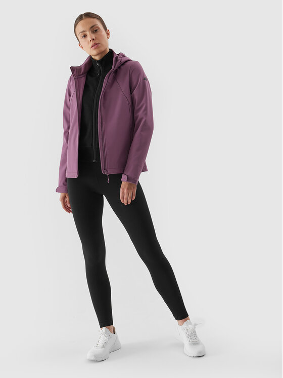 4F 4F Geacă softshell 4FAW23TSOFF152 Roz Slim Fit