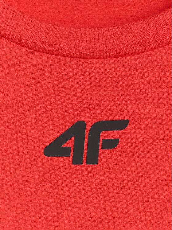 4F 4F Koszulka techniczna MULTI ACTIVE Czerwony Regular Fit