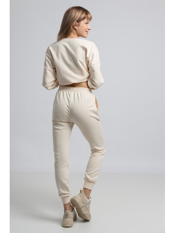LaLupa LaLupa Spodnie piżamowe LA055 Biały Comfortable Fit
