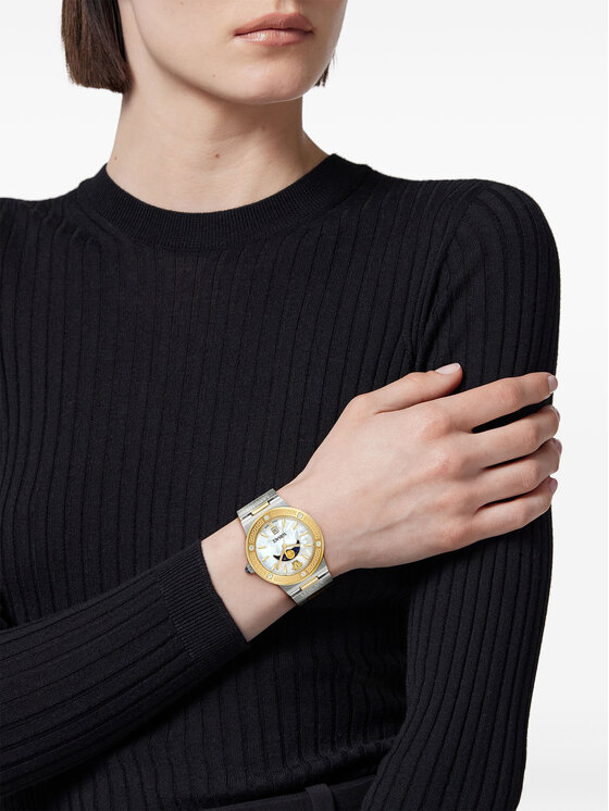 Versace Versace Zegarek VE7G00524 Srebrny