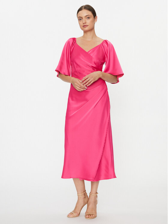 YAS Robe de cocktail 26031519 Rose Regular Fit