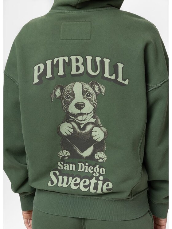 PITBULL PITBULL Bluza Washed LOVIA SWEETIE Zielony Regular Fit