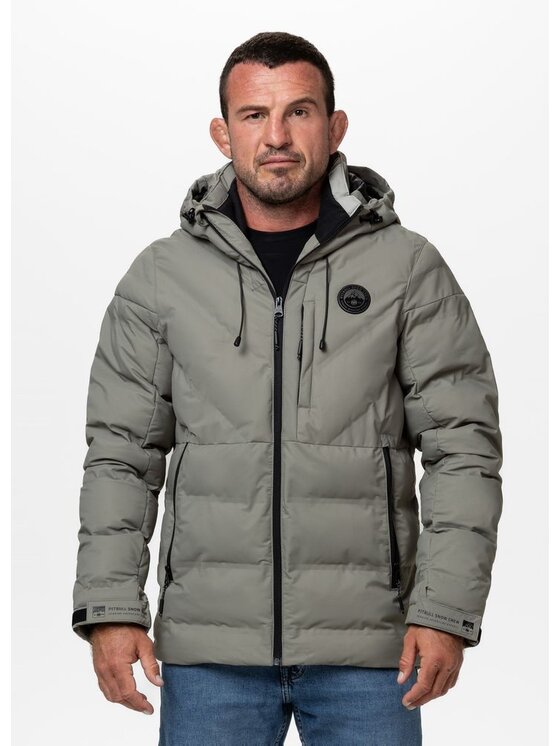PITBULL PITBULL Kurtka zimowa STANFORD Zielony Regular Fit
